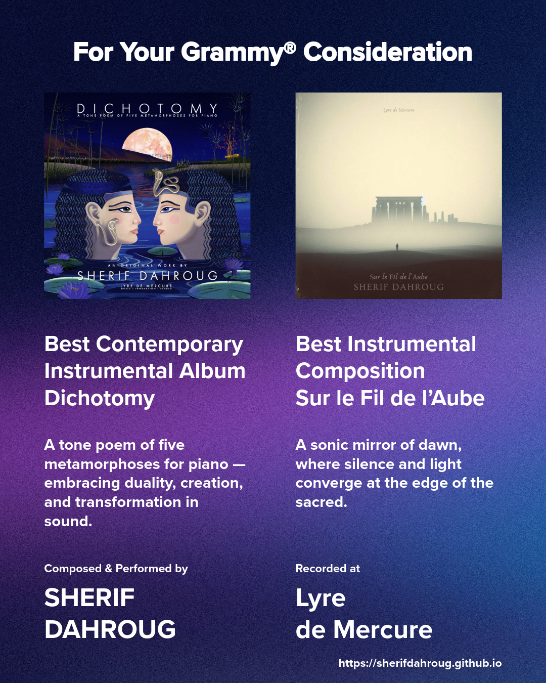 FYC artwork — Sherif Dahroug